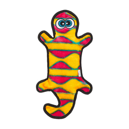 Outward Hound Durablez Gecko Orange Large stuffing-free plush squeaky dog toy