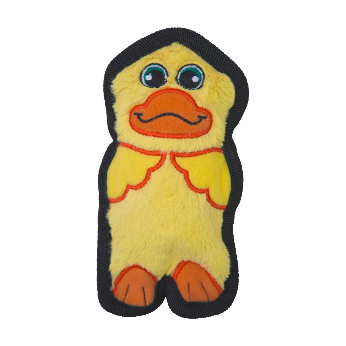 Outward Hound Durablez Mini Duck yellow plush squeaky dog toy
