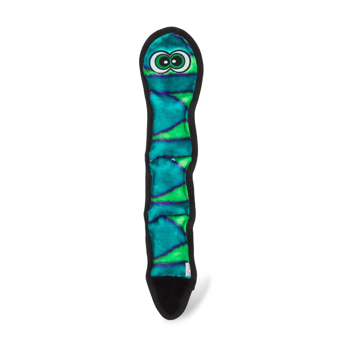 Outward Hound Durablez Snake Plush Dog Toy Large in blue front view