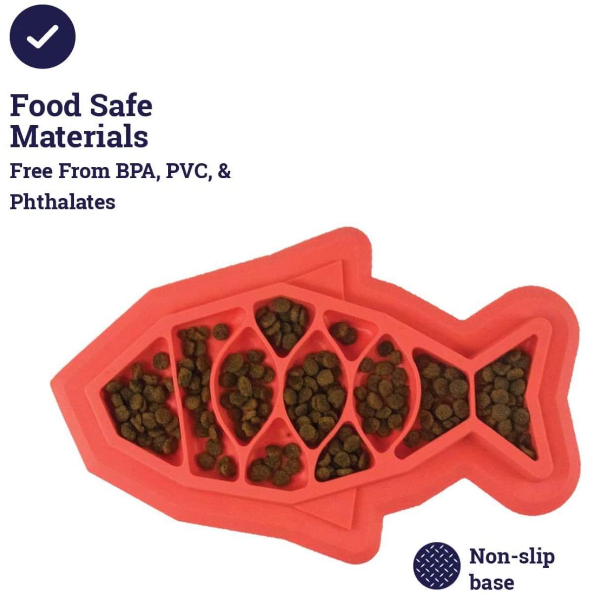 Outward Hound Fishie Fun Feed Mat with food-safe materials and non-slip base