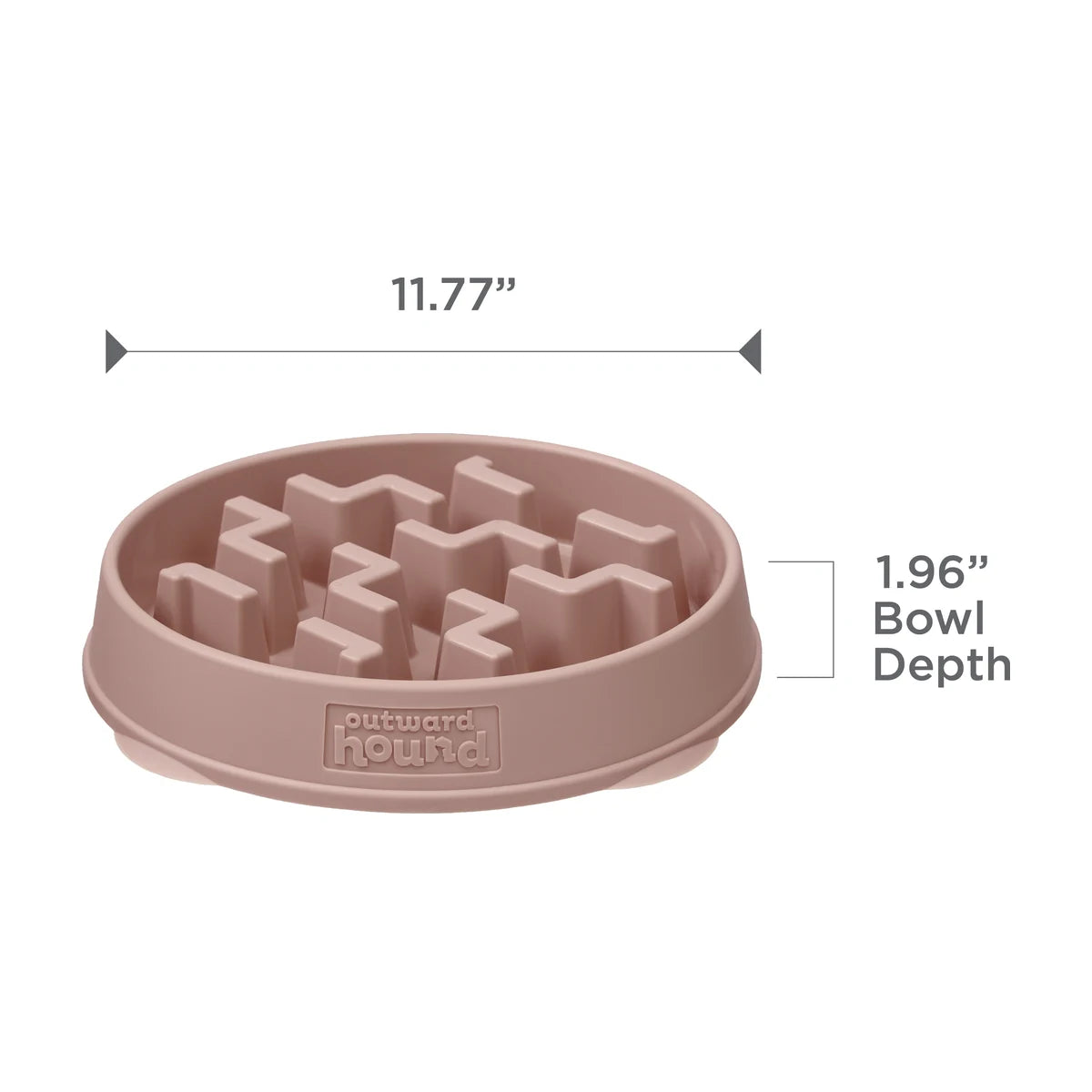 Outward Hound Fun Feeder Notch DRS Large bowl showing 29.9 cm diameter and 5 cm bowl depth