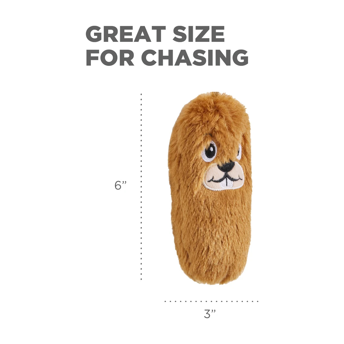 Outward Hound Tail Teaser Beaver replacement lure size guide
