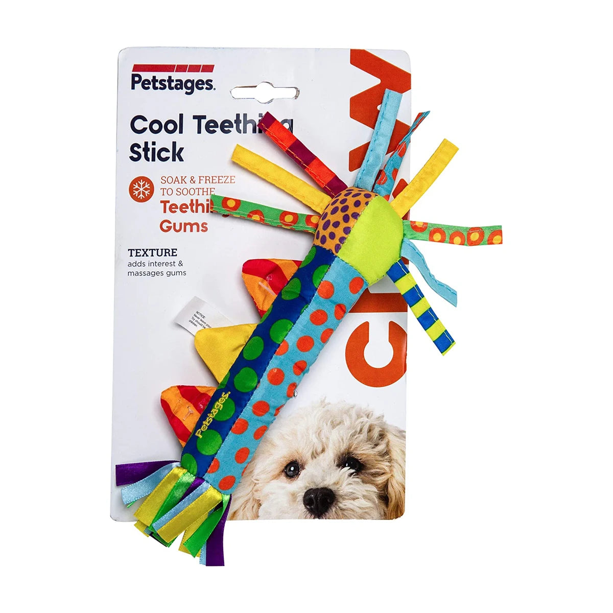 Petstages Cool Teething Stick puppy teething toy in retail packaging