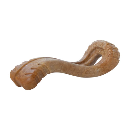 Petstages Dogwood Flip and Chew medium brown dog chew toy