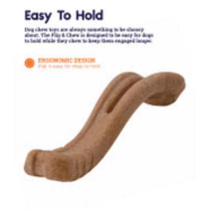 Petstages Dogwood Flip and Chew paw-friendly easy-to-hold design