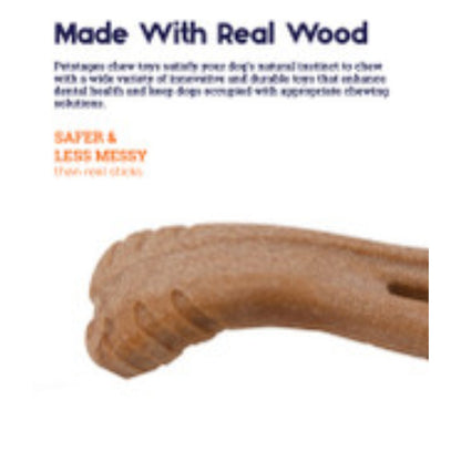 Petstages Dogwood Flip and Chew made with real wood fibre