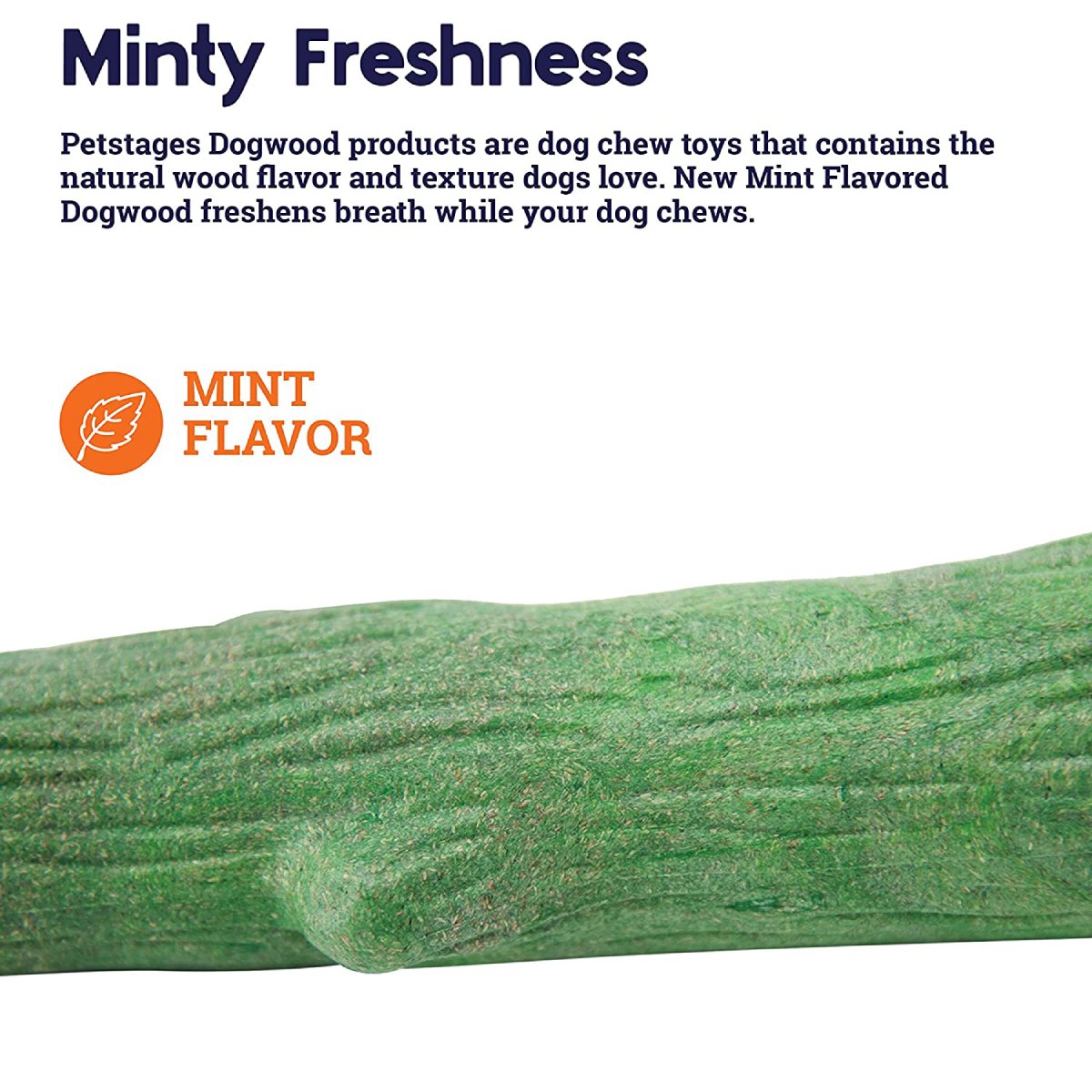 Petstages Dogwood mint flavour dog chew toy designed to help freshen breath