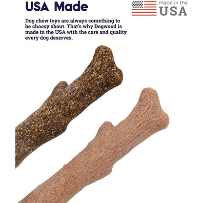 Petstages Dogwood original and calming hemp dog chews made in the USA