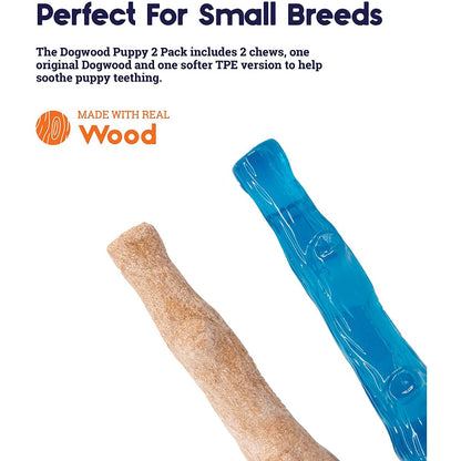 Petstages Dogwood Puppy 2 Pack chew toys for small breed puppies