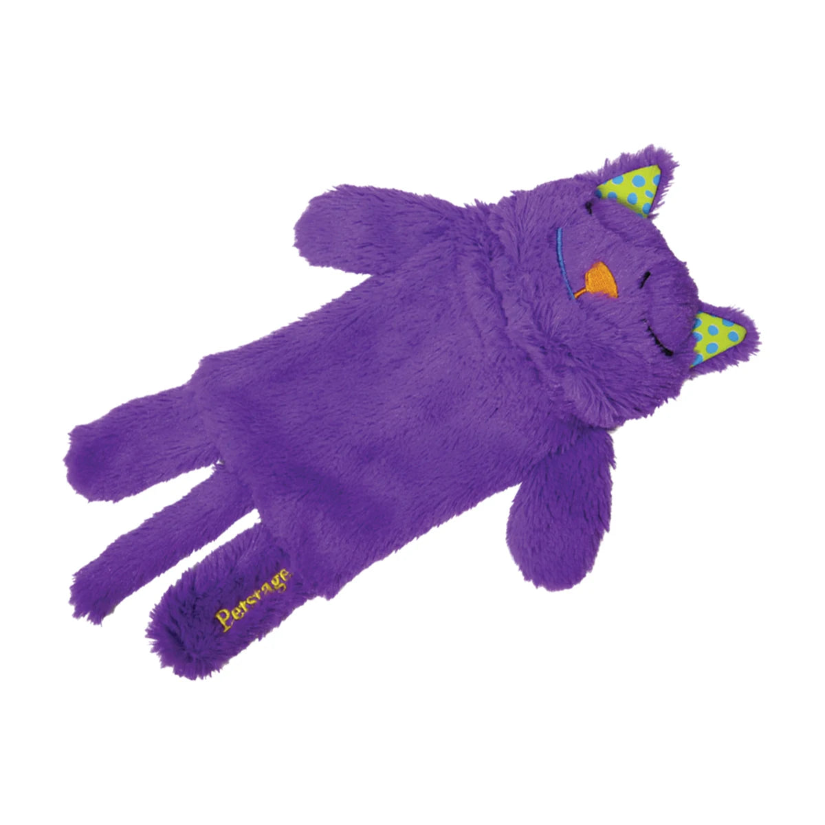 Purple Petstages Purr Pillow Kitty soft plush cat toy