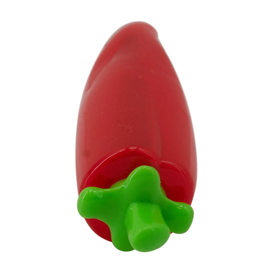 Petstages Crunch Veggies Pepper red crunchy dog chew toy with green top