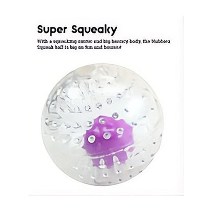 Petstages Nubbiez Treat and Squeak Ball squeaky dog ball for interactive play