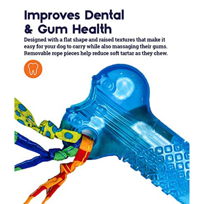 Petstages ORKA Mini Bone dental and gum health feature image with textured chew surface and rope pieces