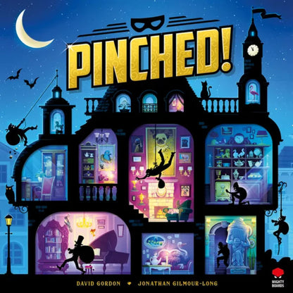 Pinched! board game illustrated mansion cover artwork