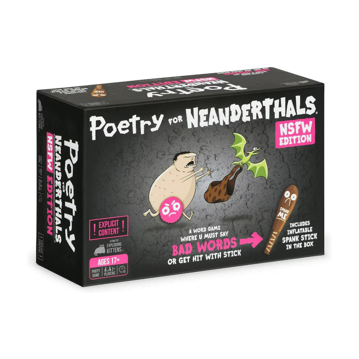 Poetry for Neanderthals NSFW Edition adult party game box