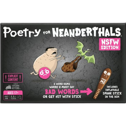 Front cover of Poetry for Neanderthals NSFW Edition party word game