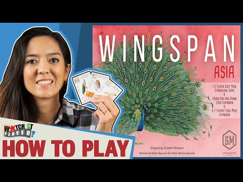 Wingspan Asia Expansion how to play video explaining Duet Mode, solo play, Asian bird cards and Flock Mode