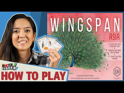 Wingspan Asia Expansion how to play video explaining Duet Mode, solo play, Asian bird cards and Flock Mode