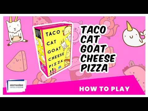 Taco Cat Goat Cheese Pizza card game how to play video for fast family game night fun