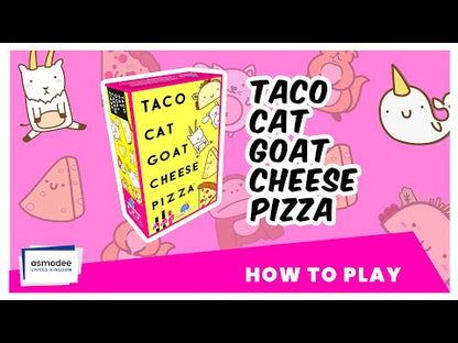 Taco Cat Goat Cheese Pizza card game how to play video for fast family game night fun