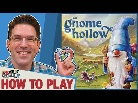 Gnome Hollow how to play video explaining tile placement, gnome movement, mushroom rings and market scoring