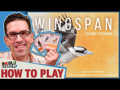 Wingspan Oceania Expansion how to play video explaining nectar, new player mats, Oceania bird cards and updated food dice