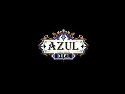 Azul Duel 2 player strategy board game trailer showing tile drafting gameplay and tactical ceiling building