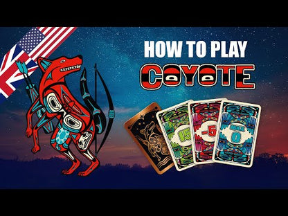 How to play Coyote bluffing card game with bidding, guessing, and challenge rules for family game night