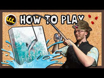 How to play Finspan board game video explaining fish card play, diving actions, eggs, young, schools and scoring in this Wingspan ocean strategy game