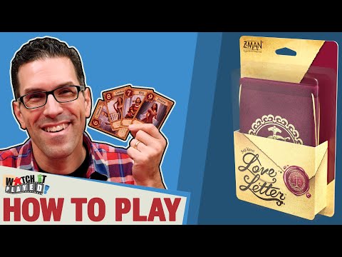 Love Letter Classic how-to-play video explaining setup, character card abilities, rounds and how to win the game