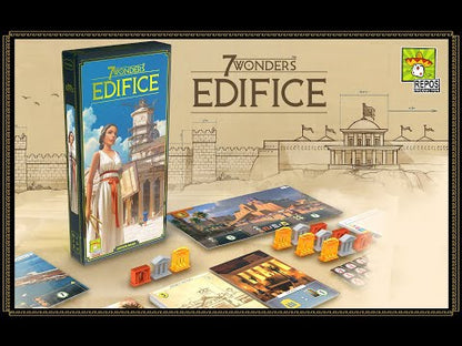 Watch how 7 Wonders Edifice Expansion adds shared building projects, new Edifice cards, and extra 7 Wonders strategy without adding extra playtime.