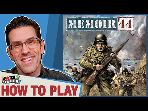 Memoir ’44 Refresh how-to-play video showing how players use command cards, dice, units and scenario objectives in this World War II strategy board game.