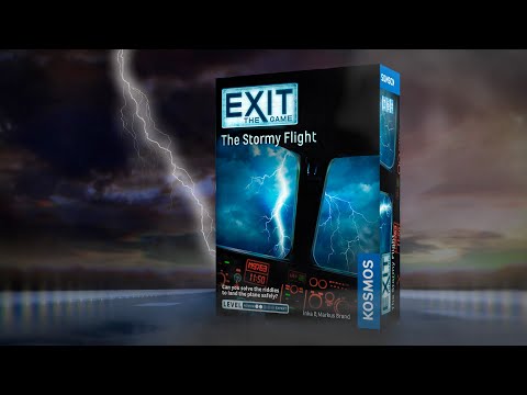 EXIT The Game The Stormy Flight trailer showing a cooperative escape room adventure aboard a passenger plane in an electrical storm