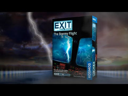 EXIT The Game The Stormy Flight trailer showing a cooperative escape room adventure aboard a passenger plane in an electrical storm