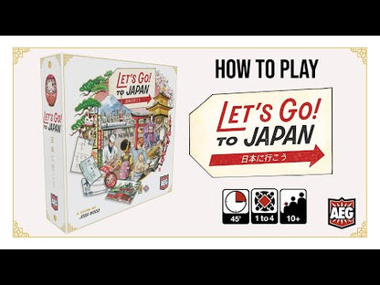 How to play video for Let’s Go! To Japan board game explaining itinerary planning, Tokyo and Kyoto cards, tokens and scoring