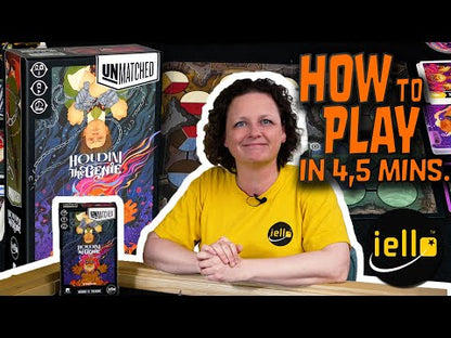 How to play Unmatched Robin Hood vs Bigfoot board game video for learning the tactical duel rules