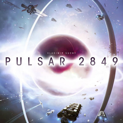 Pulsar 2849 strategy board game cover with space theme