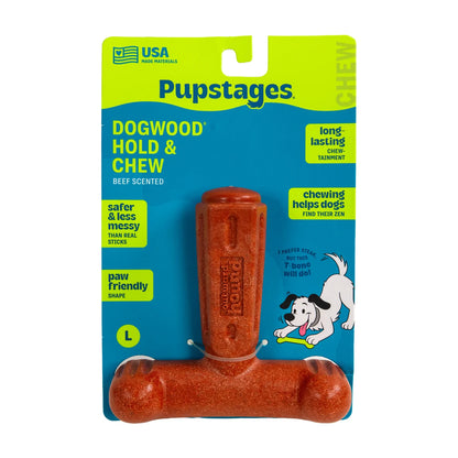 Pupstages Dogwood Hold & Chew Large dog chew toy in packaging