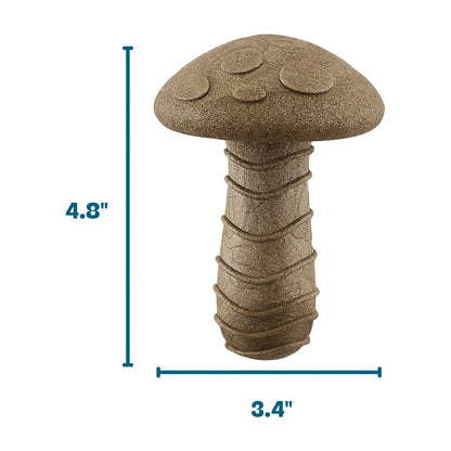 Pupstages Dogwood Mushroom medium chew toy dimensions 12.2 cm high and 8.6 cm wide