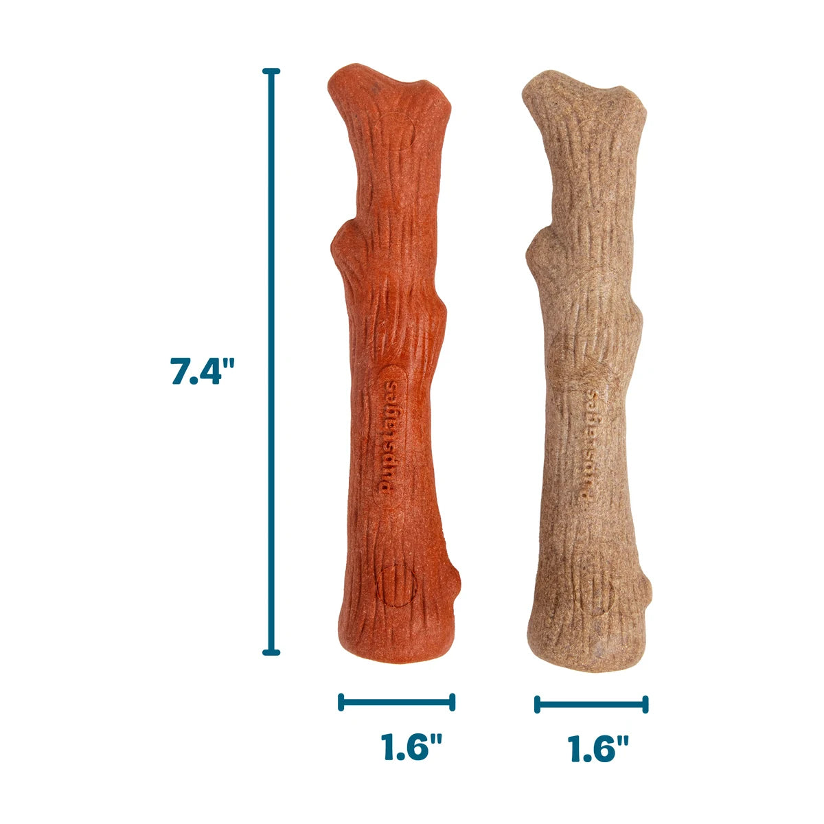 Pupstages Dogwood medium chews measuring approximately 18.8 cm long and 4.1 cm wide