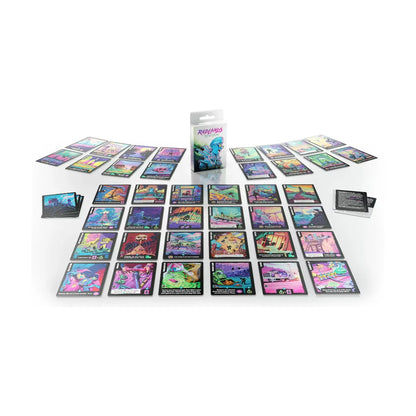 Radlands Cult of Chrome Expansion cards and camp expansion contents layout