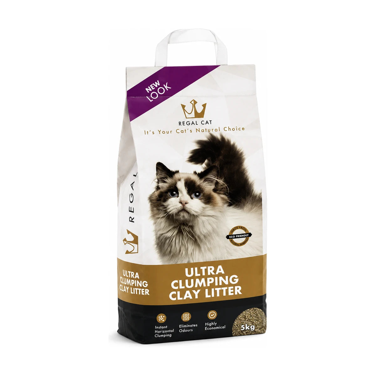 Regal Ultra Clumping Clay Cat Litter 5kg natural absorbent clumping litter bag
