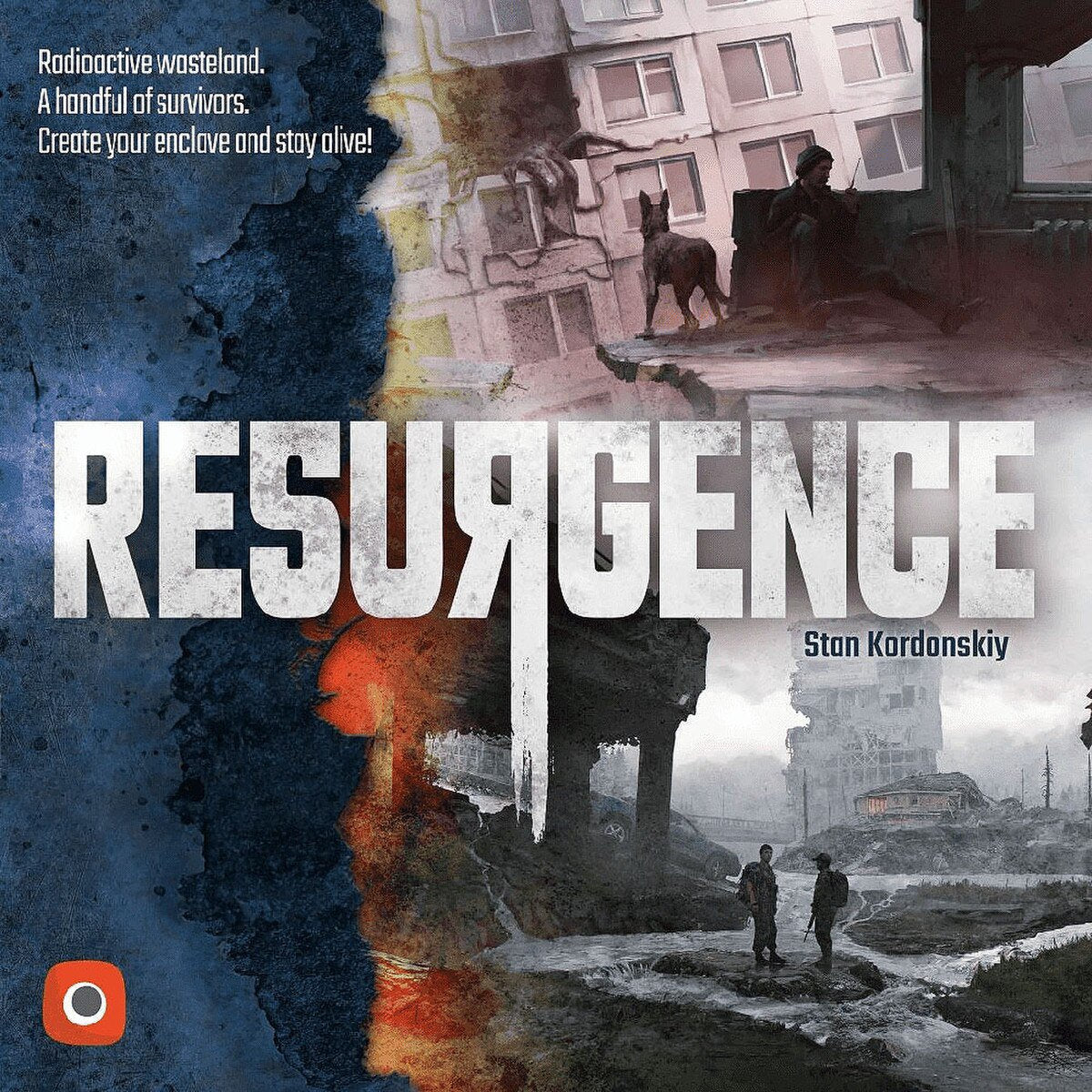Resurgence post-apocalyptic strategy board game cover art