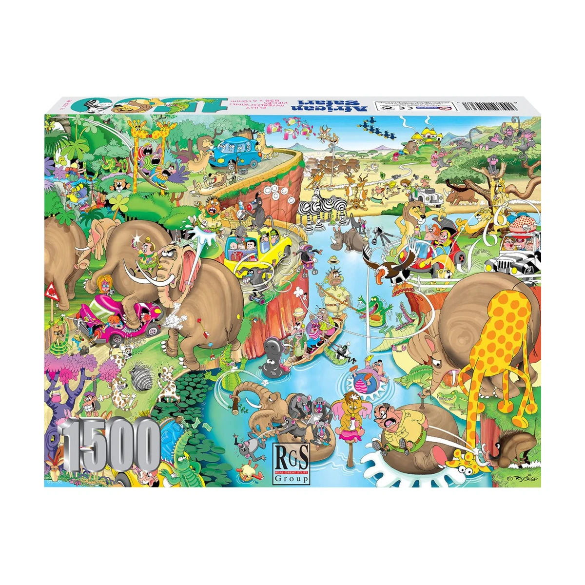 RGS African Safari Where is Bokkie 1500 piece jigsaw puzzle box front