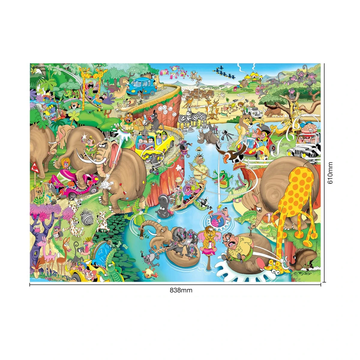 African Safari Where is Bokkie 1500 piece puzzle finished size 838 x 610mm