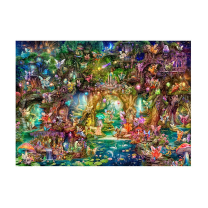 RGS Enchanted Forest of the Fairies 3000 piece jigsaw puzzle artwork studio image soft touch satin finish