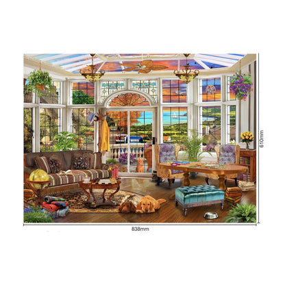 RGS Garden Room 1500pc finished size dimensions 838 x 610mm