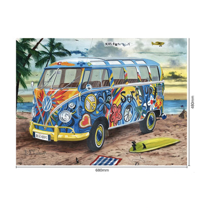 RGS Surf’s Up puzzle finished size 680 x 480mm dimensions