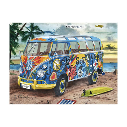 RGS Surf’s Up 1000 piece jigsaw puzzle studio image beach VW kombi scene