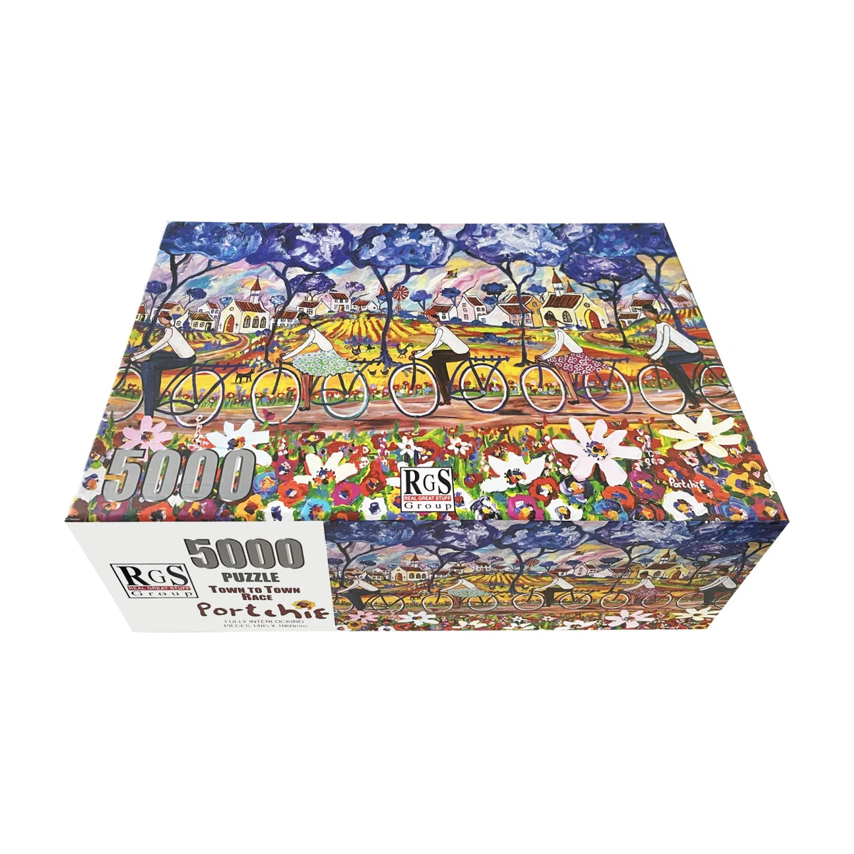 RGS Town to Town Race by Portchie 5000 piece puzzle box packaging